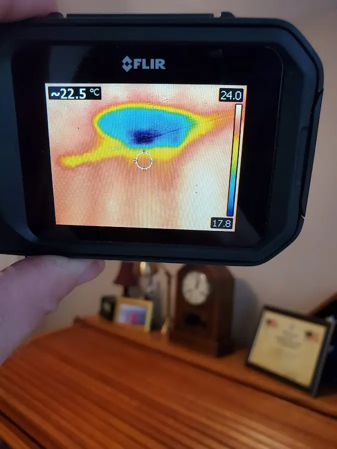 Thermal imaging inspection for water damage in San Carlos